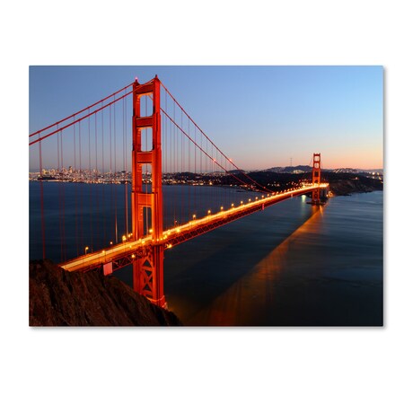Trademark Fine Art Pierre Leclerc 'Golden Gate SF' Canvas Art, 30x47 PL0030-C3047GG